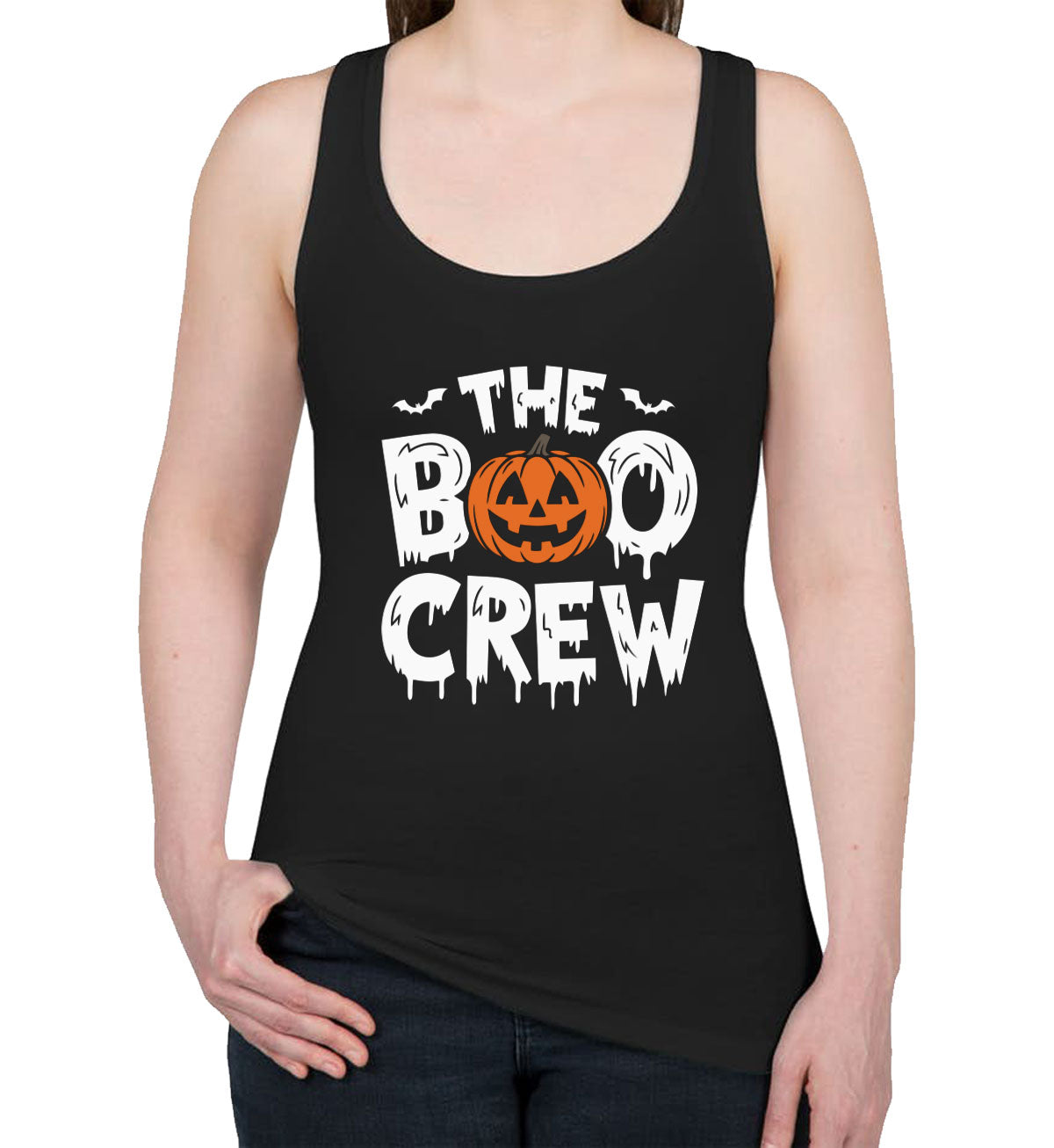 The Boo Crew Halloween Women's Racerback Tank Top