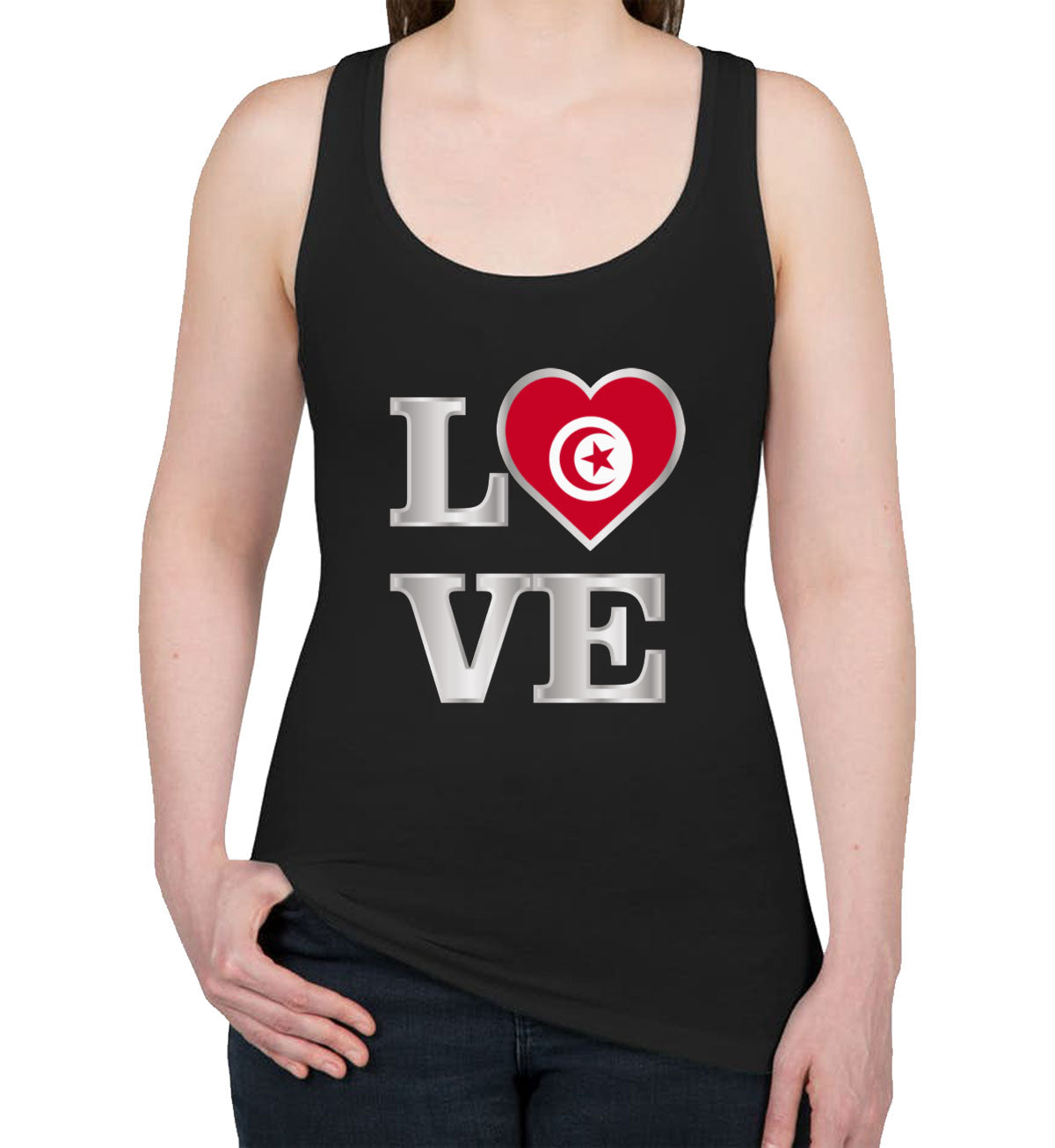 Tunisia Love Women's Racerback Tank Top