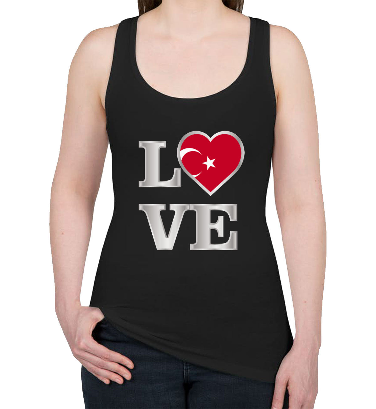 Turkiye Love Women's Racerback Tank Top