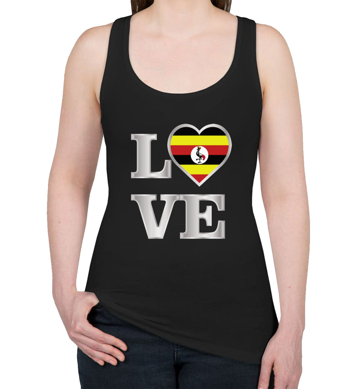 Uganda Love Women's Racerback Tank Top