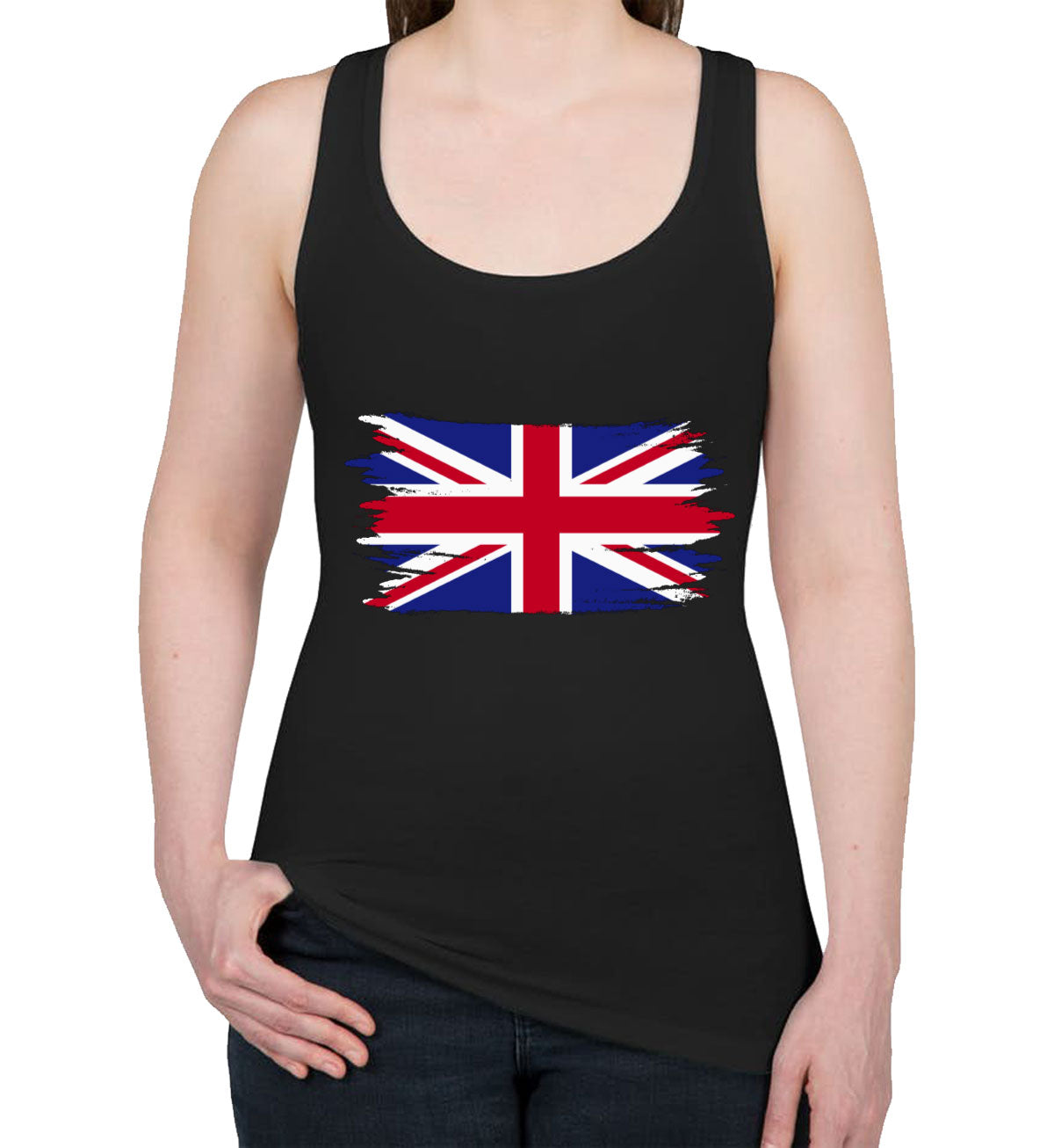 United Kingdom Flag Women's Racerback Tank Top