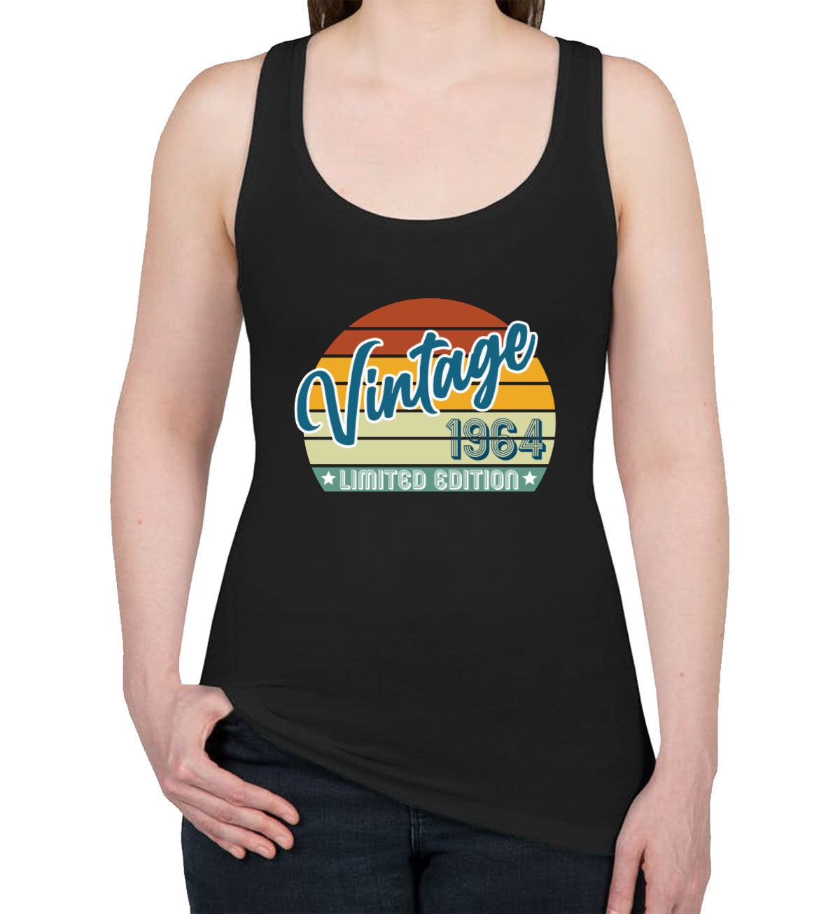 Vintage [Custom Year] Limited Edition Birthday Women's Racerback Tank Top