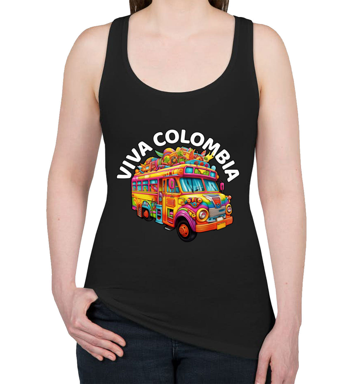 Viva Colombia Women's Racerback Tank Top