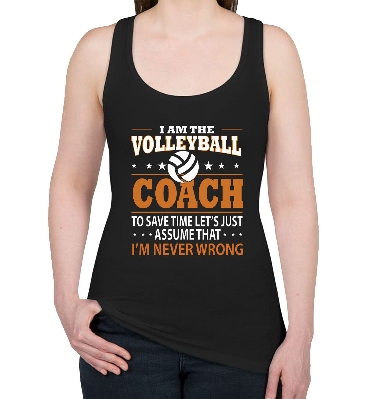 I'm The Volleyball Coach Women's Racerback Tank Top