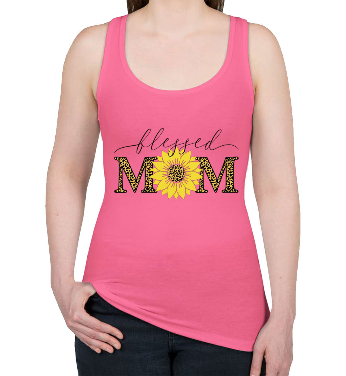 Blessed Mom Women's Racerback Tank Top