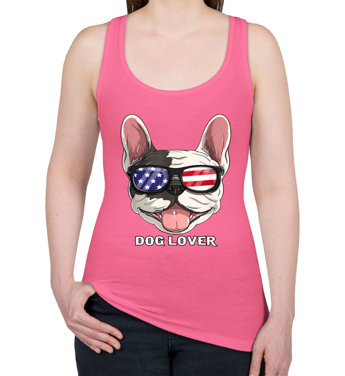 French Bulldog Dog Lover Women's Racerback Tank Top