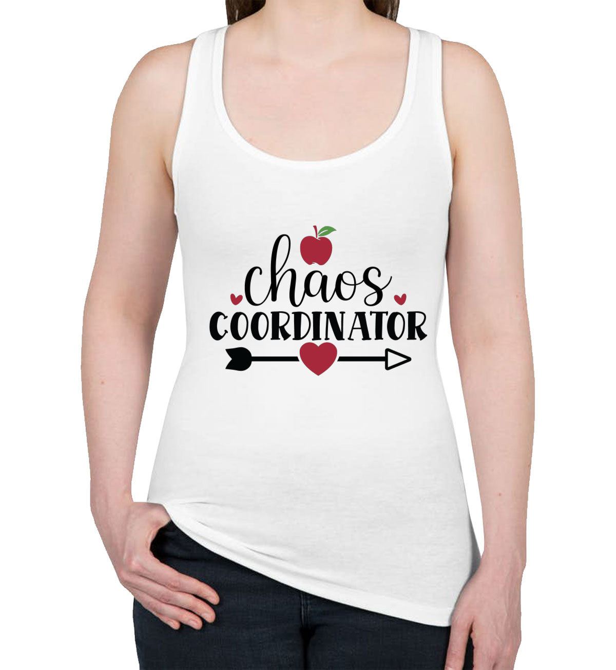 Chaos Coordinator Teacher Women's Racerback Tank Top