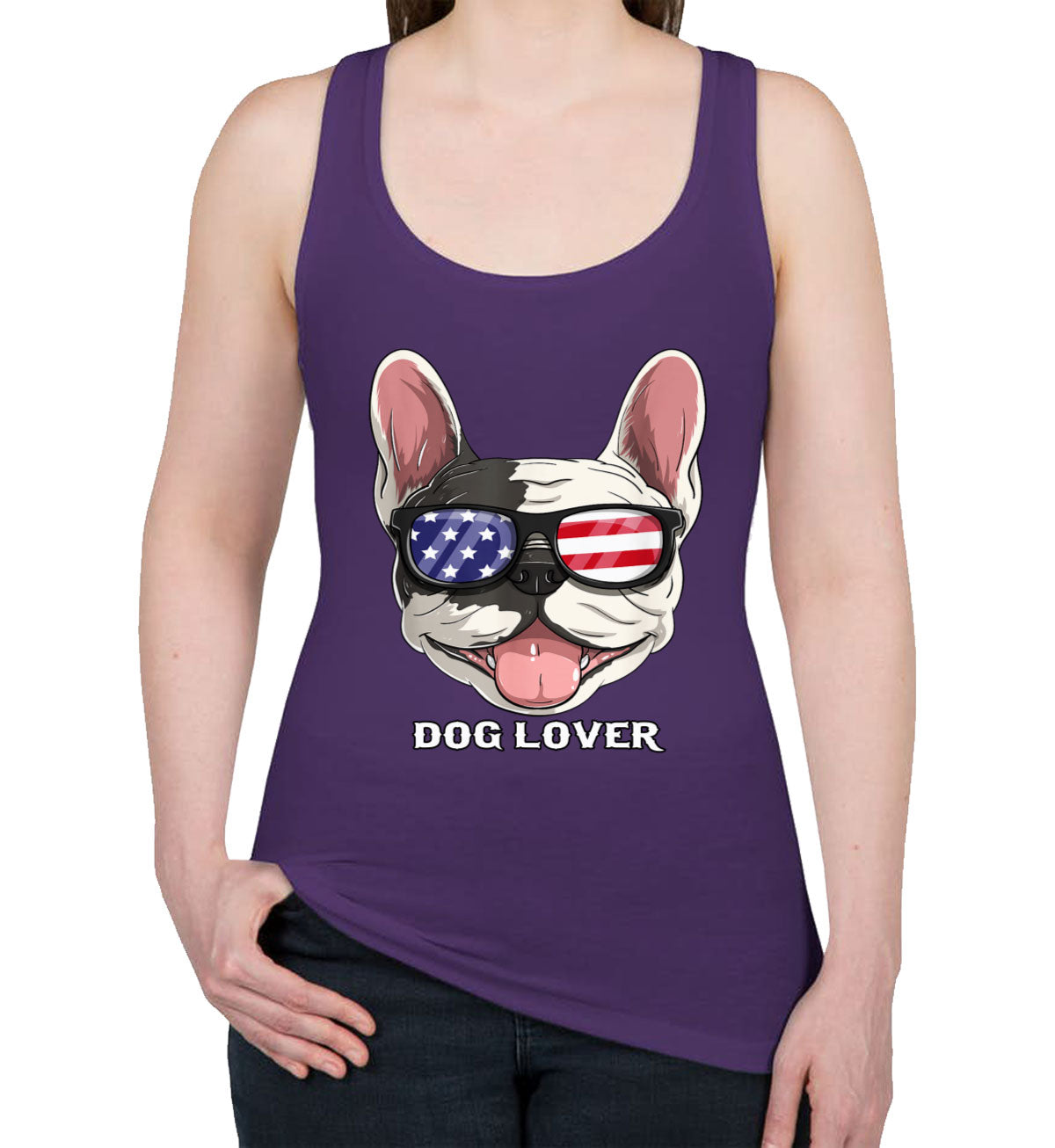 French Bulldog Dog Lover Women's Racerback Tank Top