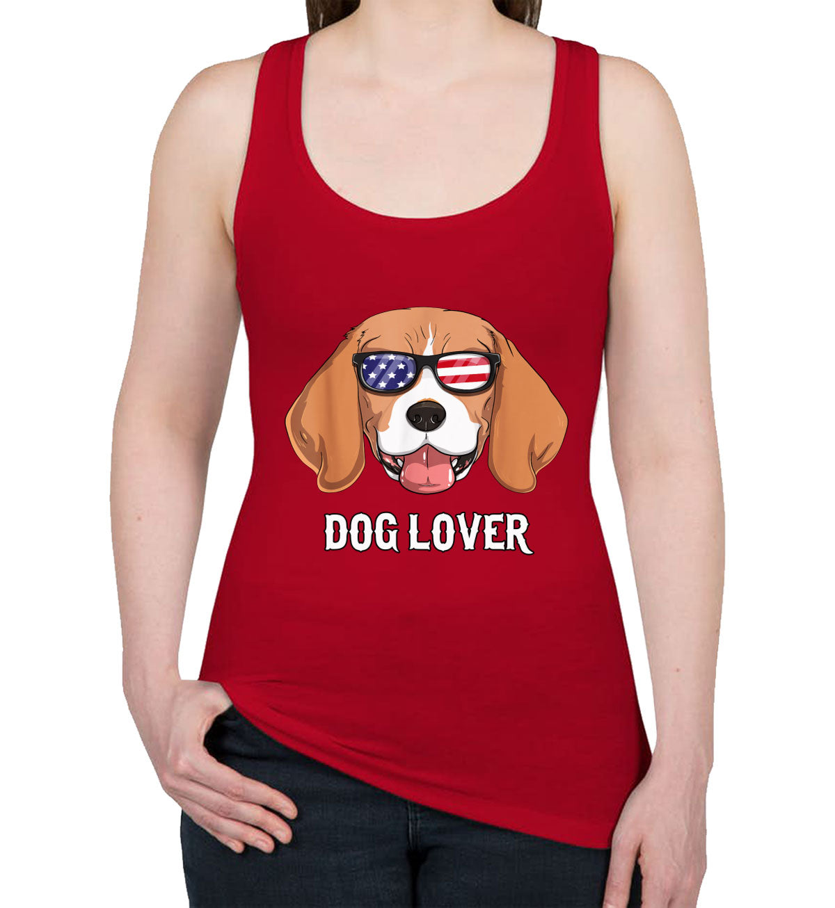 Beagle Dog Lover Women's Racerback Tank Top