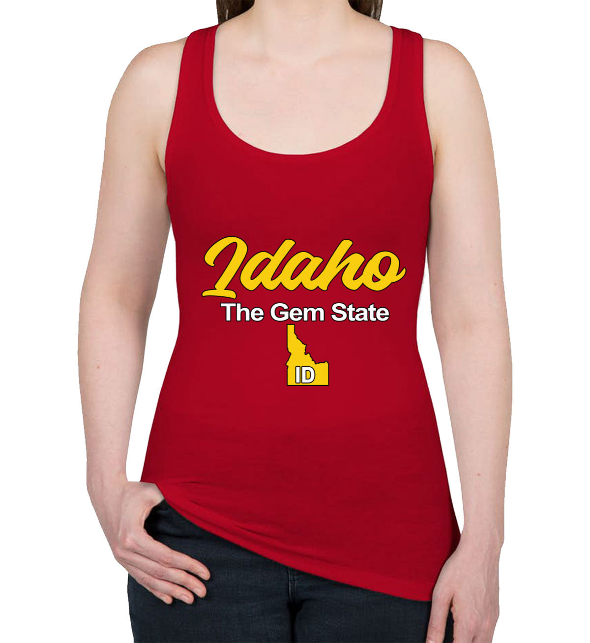 Idaho The Gem State Women's Racerback Tank Top
