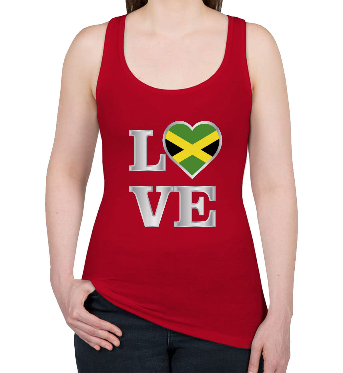 Jamaica Love Women's Racerback Tank Top