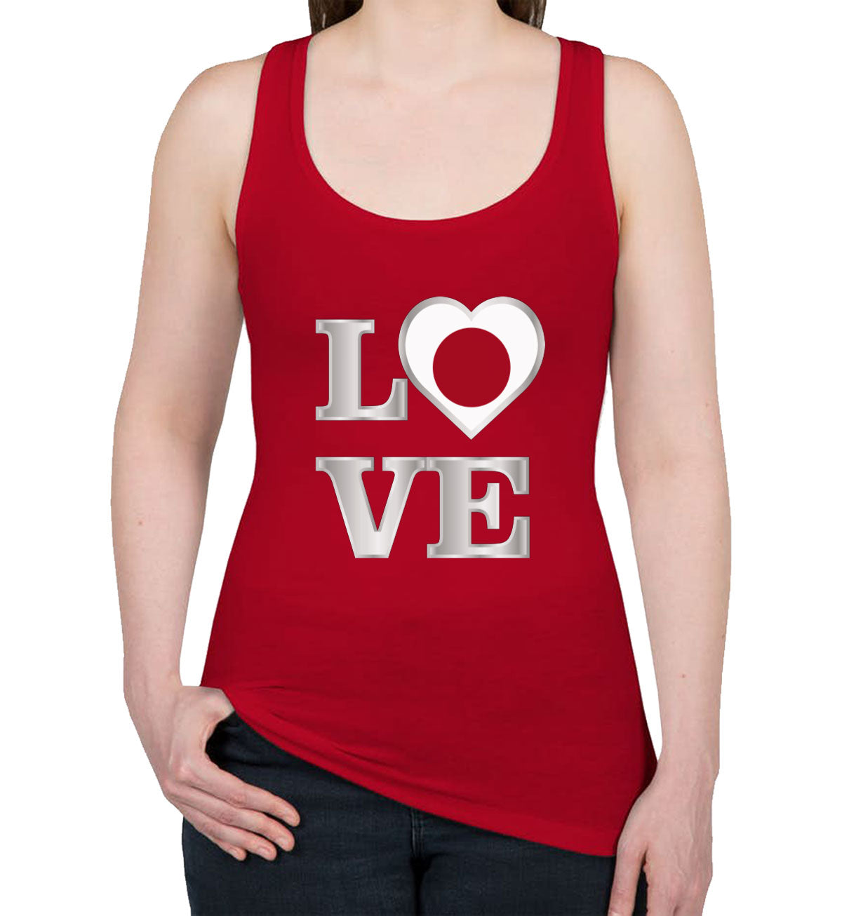 Japan Love Women's Racerback Tank Top