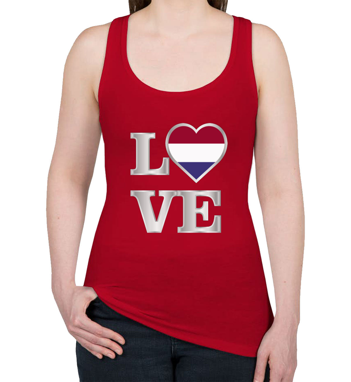 Netherlands Love Women's Racerback Tank Top