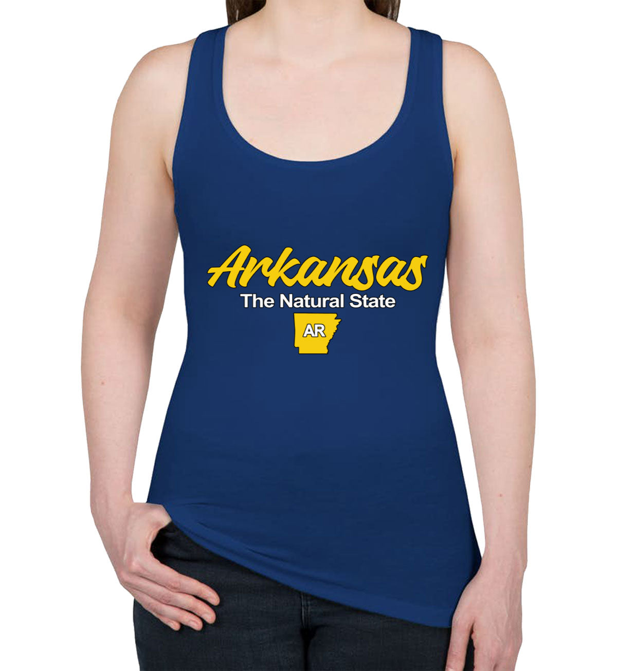 Arkansas The Natural State Women's Racerback Tank Top