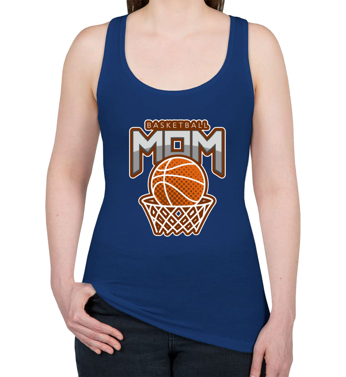 Basketball Mom Women's Racerback Tank Top