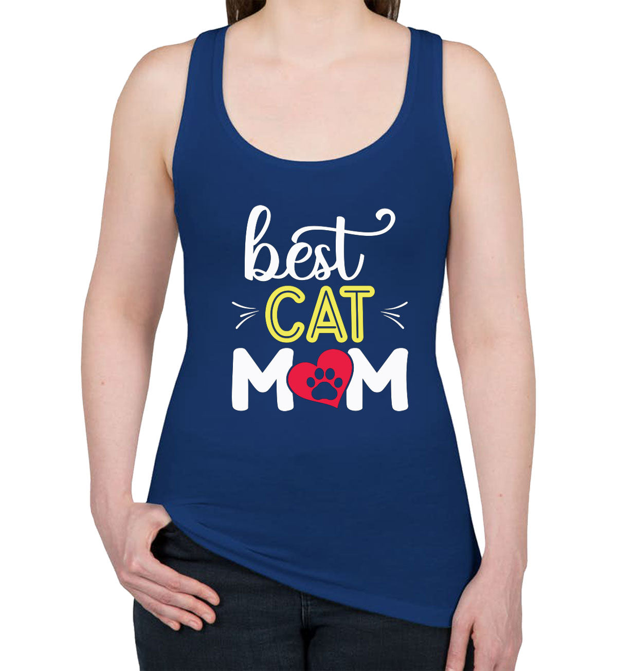 Best Cat Mom Women's Racerback Tank Top