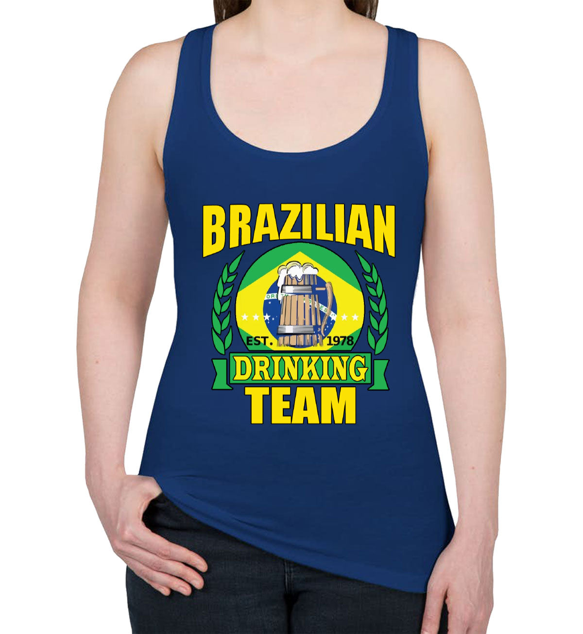 Brazilian Drinking Team Women's Racerback Tank Top
