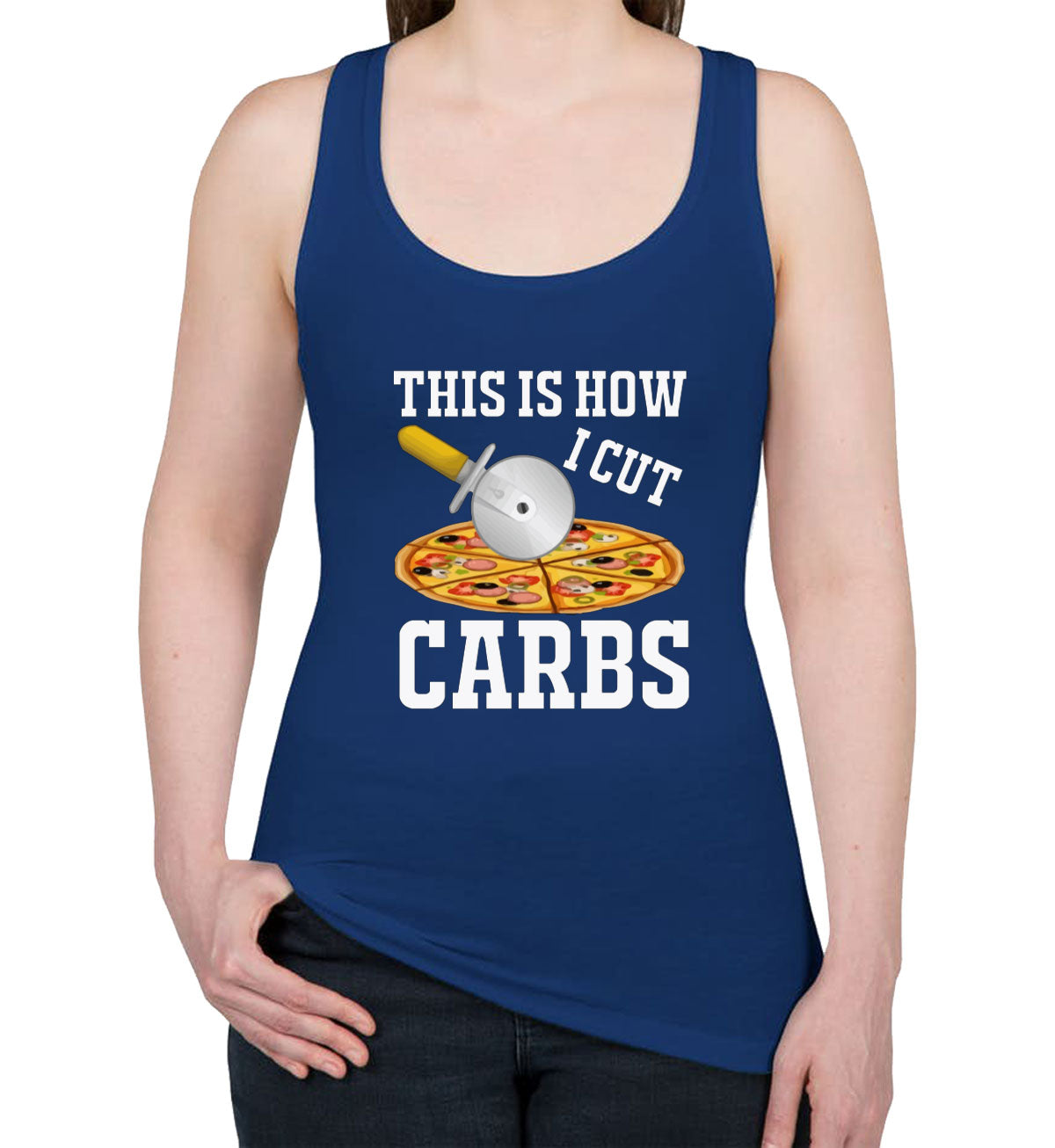 This Is How I Cut Carbs Diet Women's Racerback Tank Top