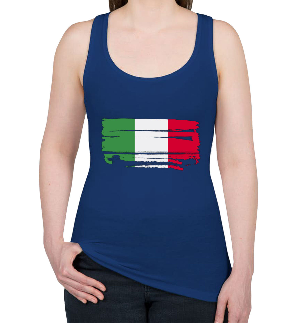 Italy Flag Women's Racerback Tank Top