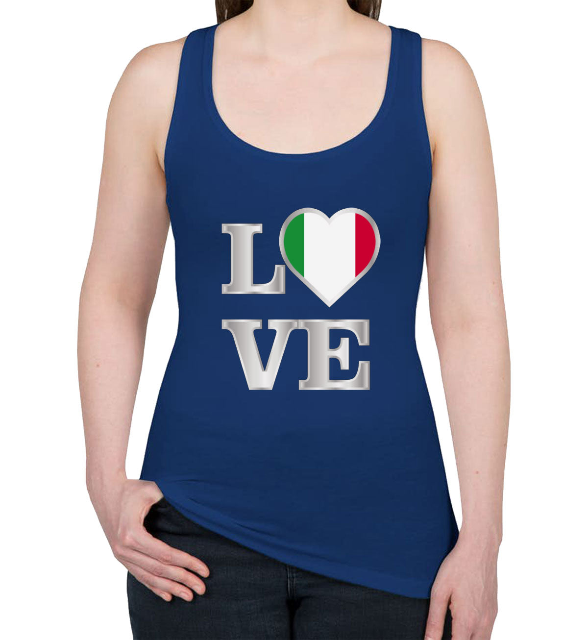 Italy Love Women's Racerback Tank Top