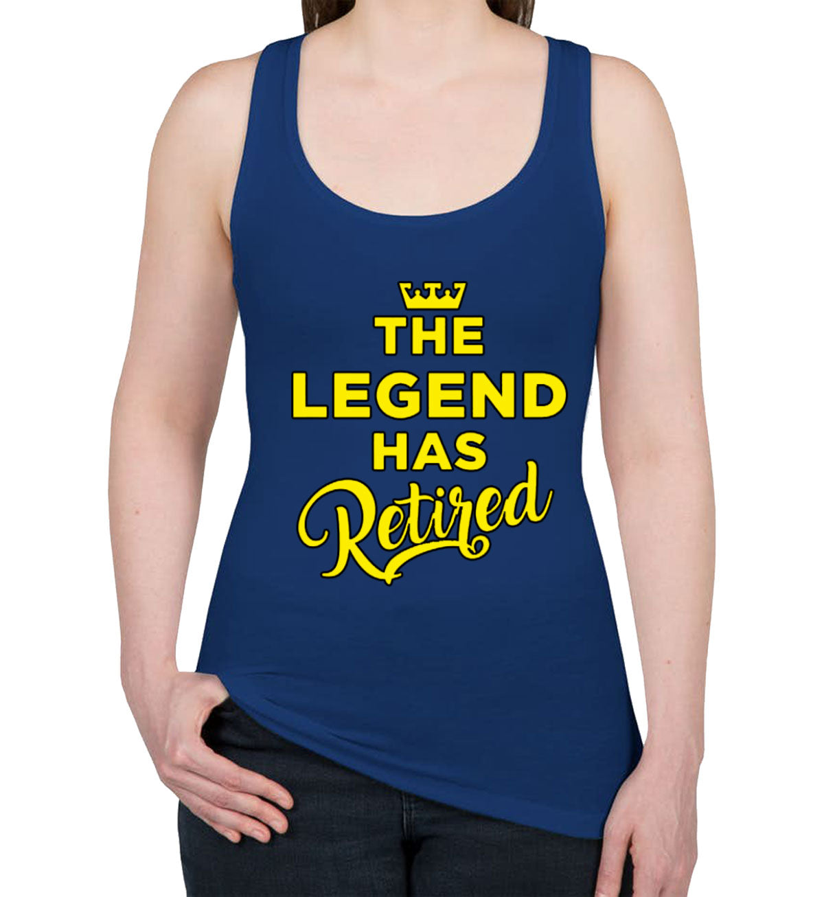 The Legend Has Retired Women's Racerback Tank Top