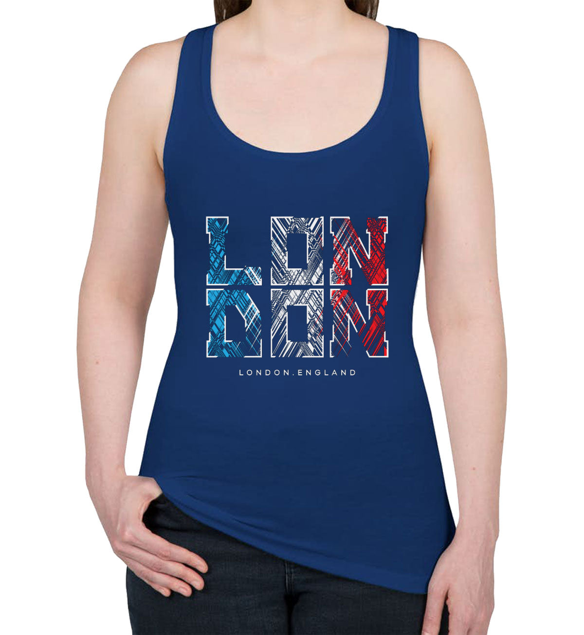 London England Women's Racerback Tank Top