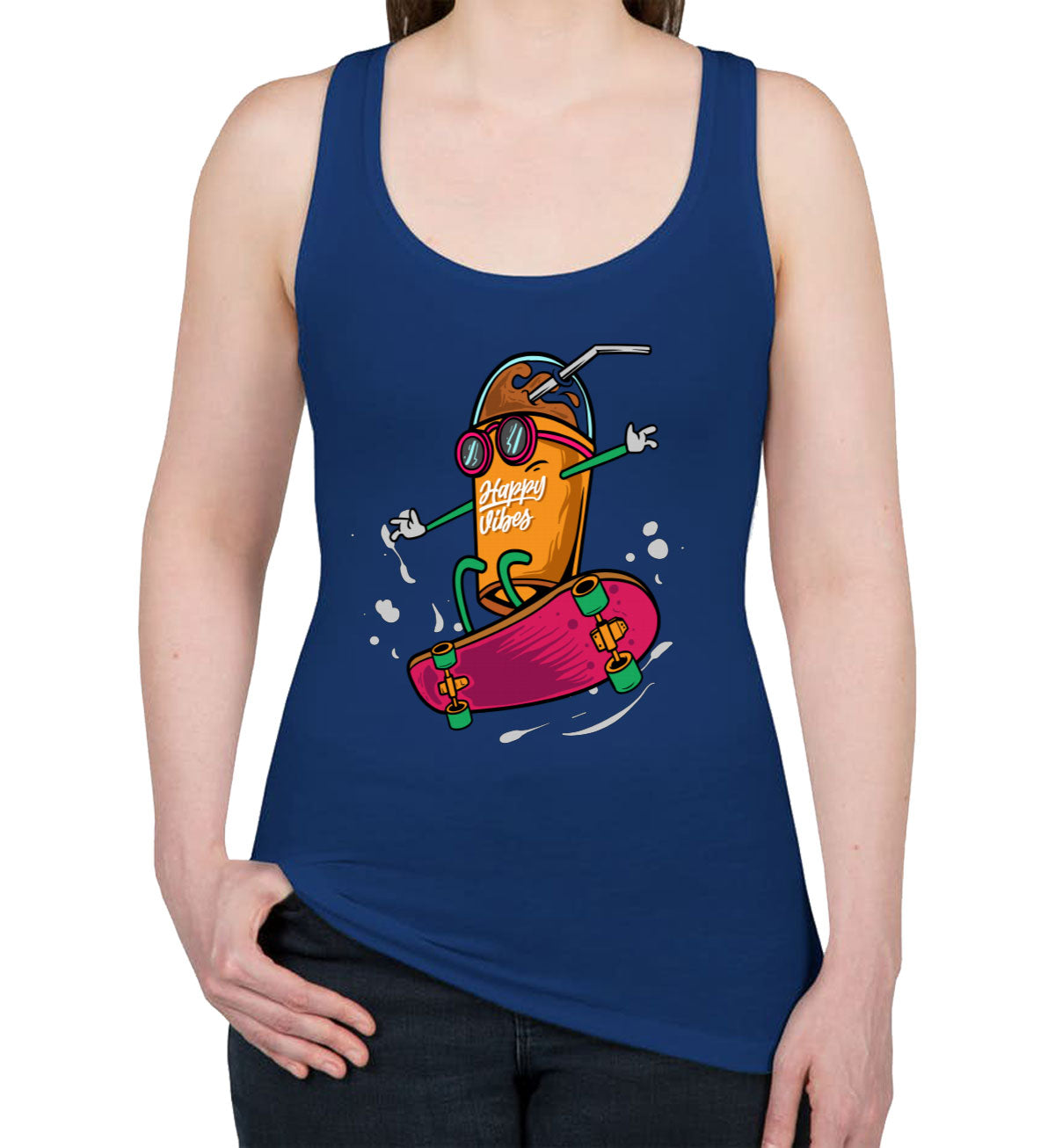 Monster Skateboard Women's Racerback Tank Top