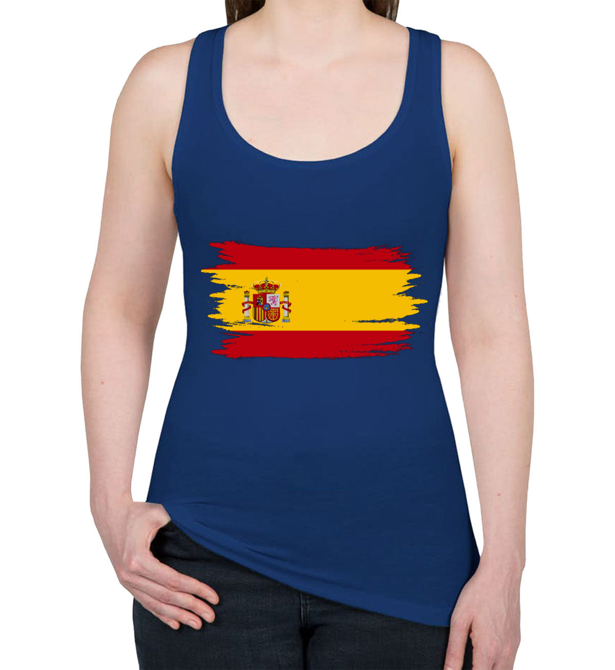 Spain Flag Women's Racerback Tank Top