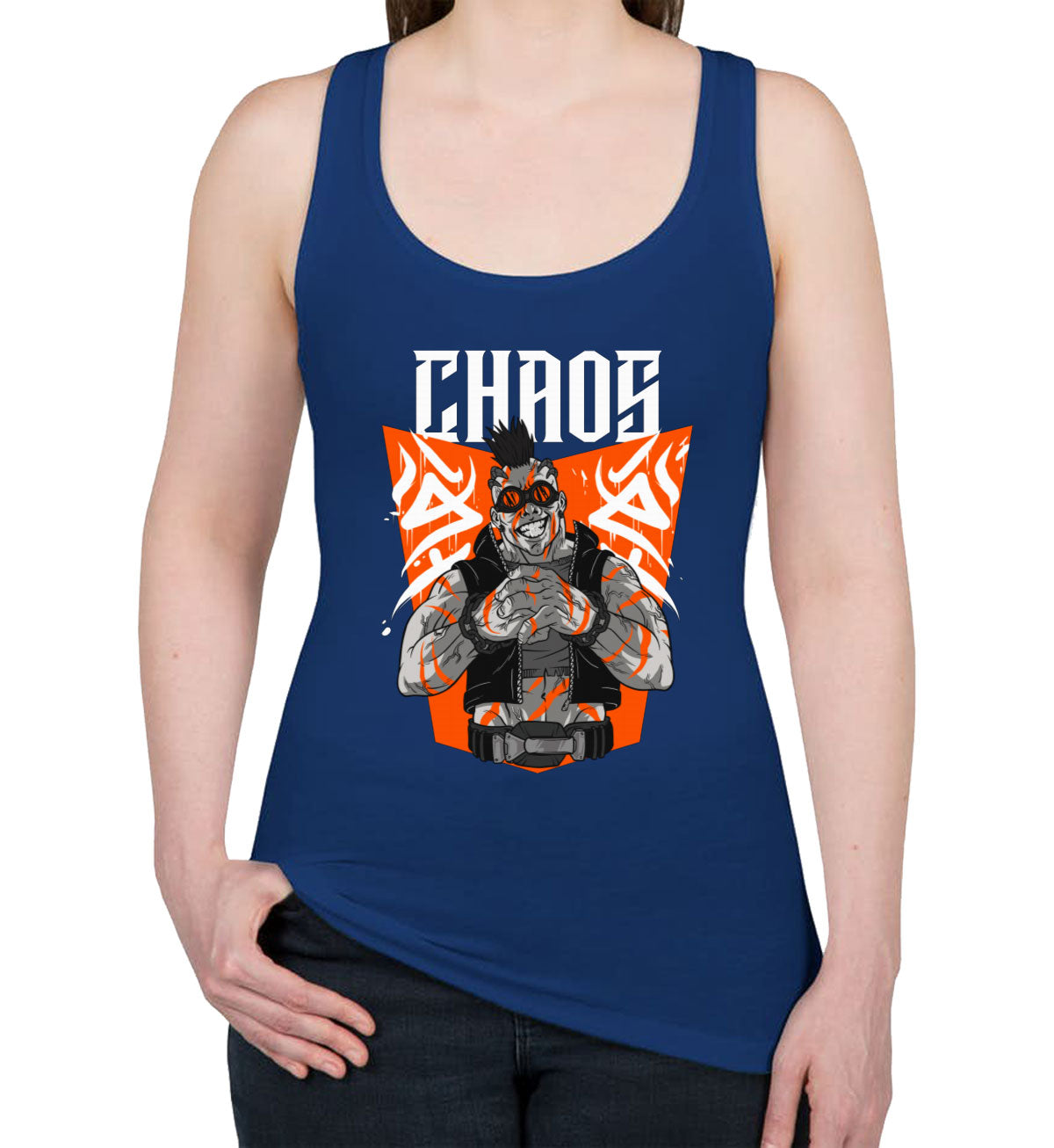 Steampunk Chaos Anime Women's Racerback Tank Top