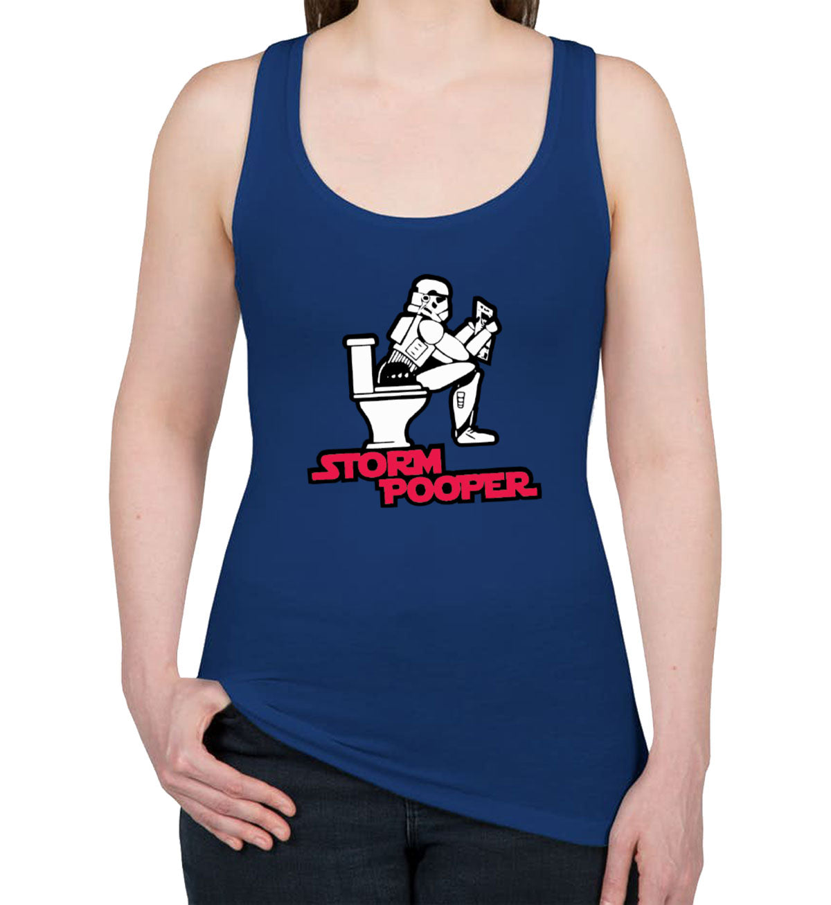 Storm Pooper Women's Racerback Tank Top