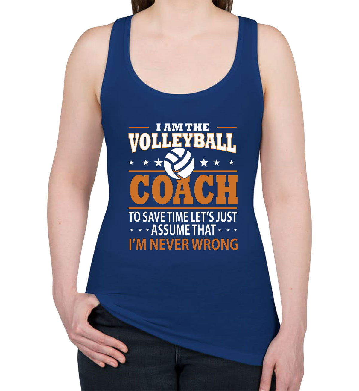 I'm The Volleyball Coach Women's Racerback Tank Top