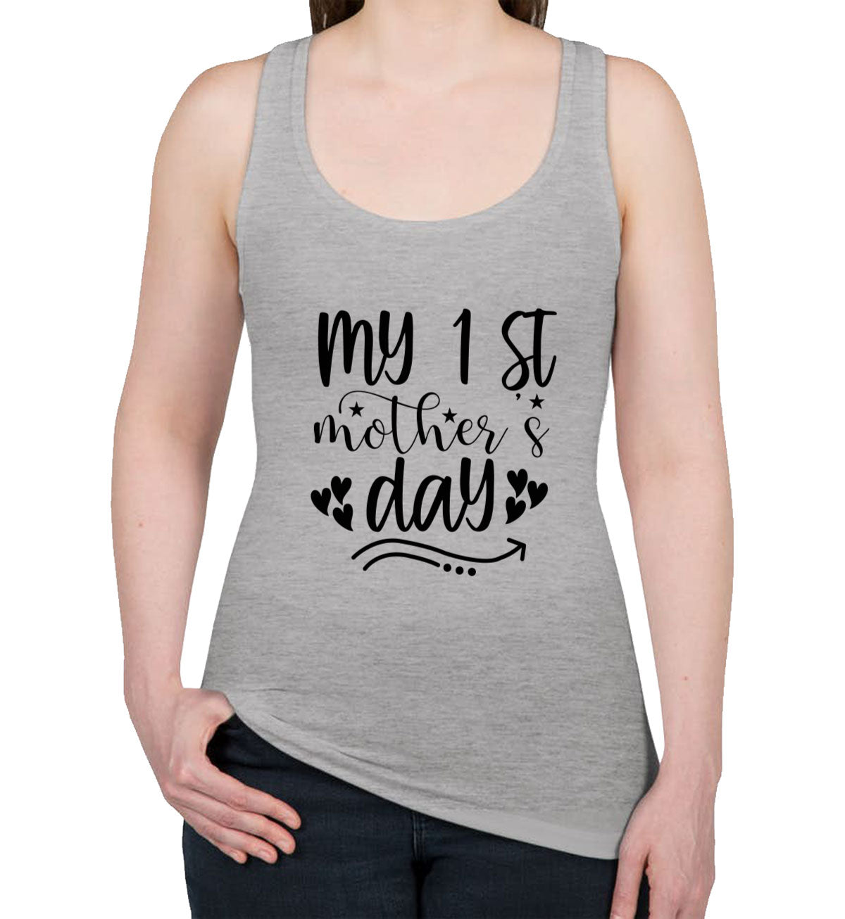 My 1st Mother's Day Women's Racerback Tank Top