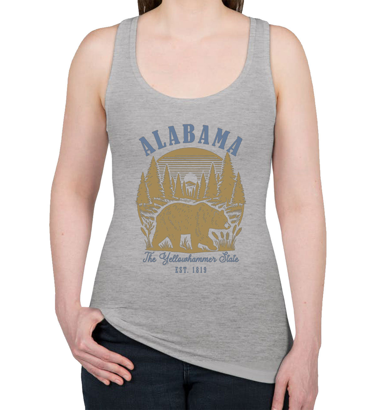 Alabama State Vintage Women's Racerback Tank Top