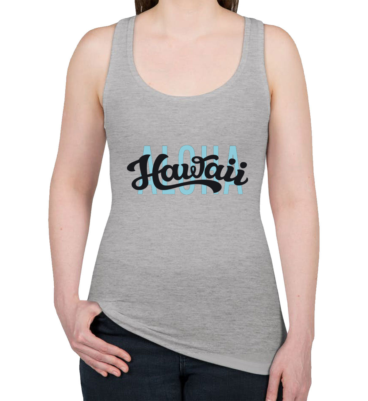 Aloha Hawaii Women's Racerback Tank Top