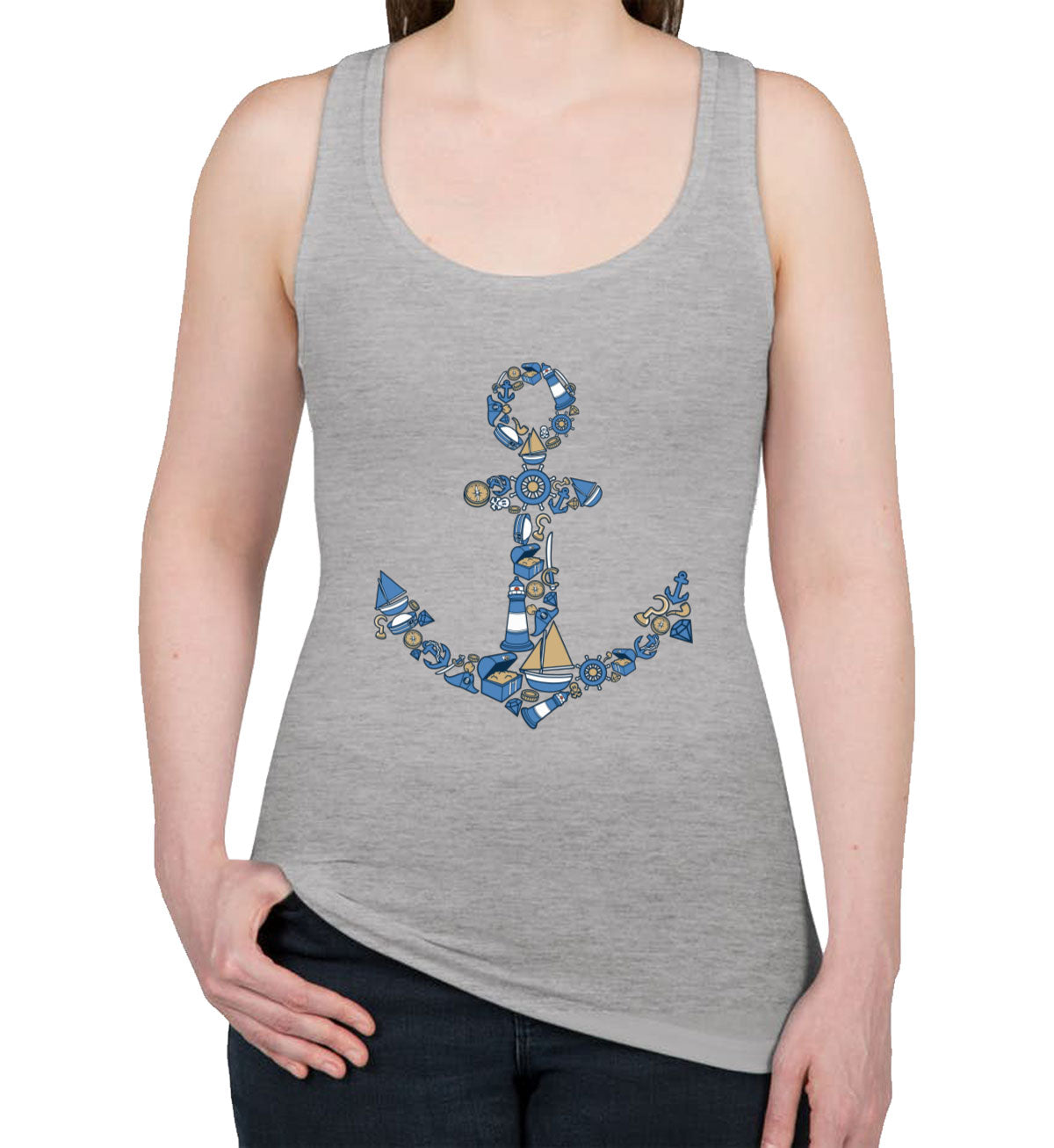 Anchor Women's Racerback Tank Top