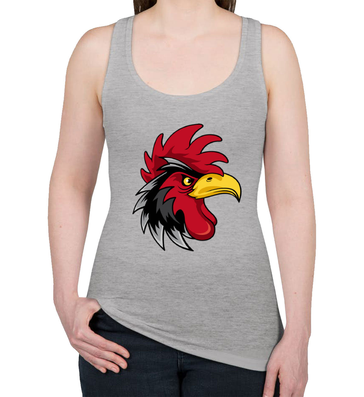 Angry Rooster Women's Racerback Tank Top