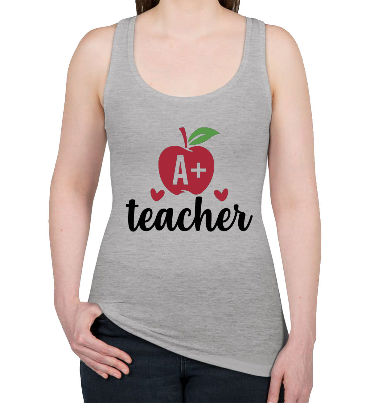 A+ Teacher Women's Racerback Tank Top