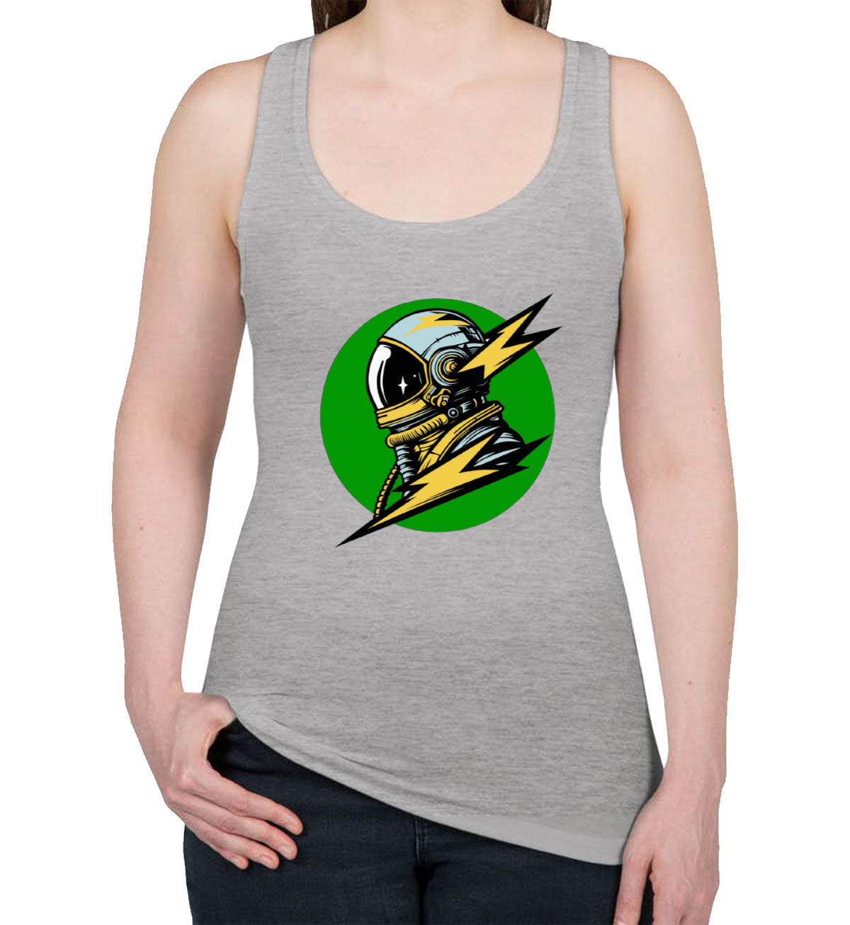 Astronaut Graphic Women's Racerback Tank Top