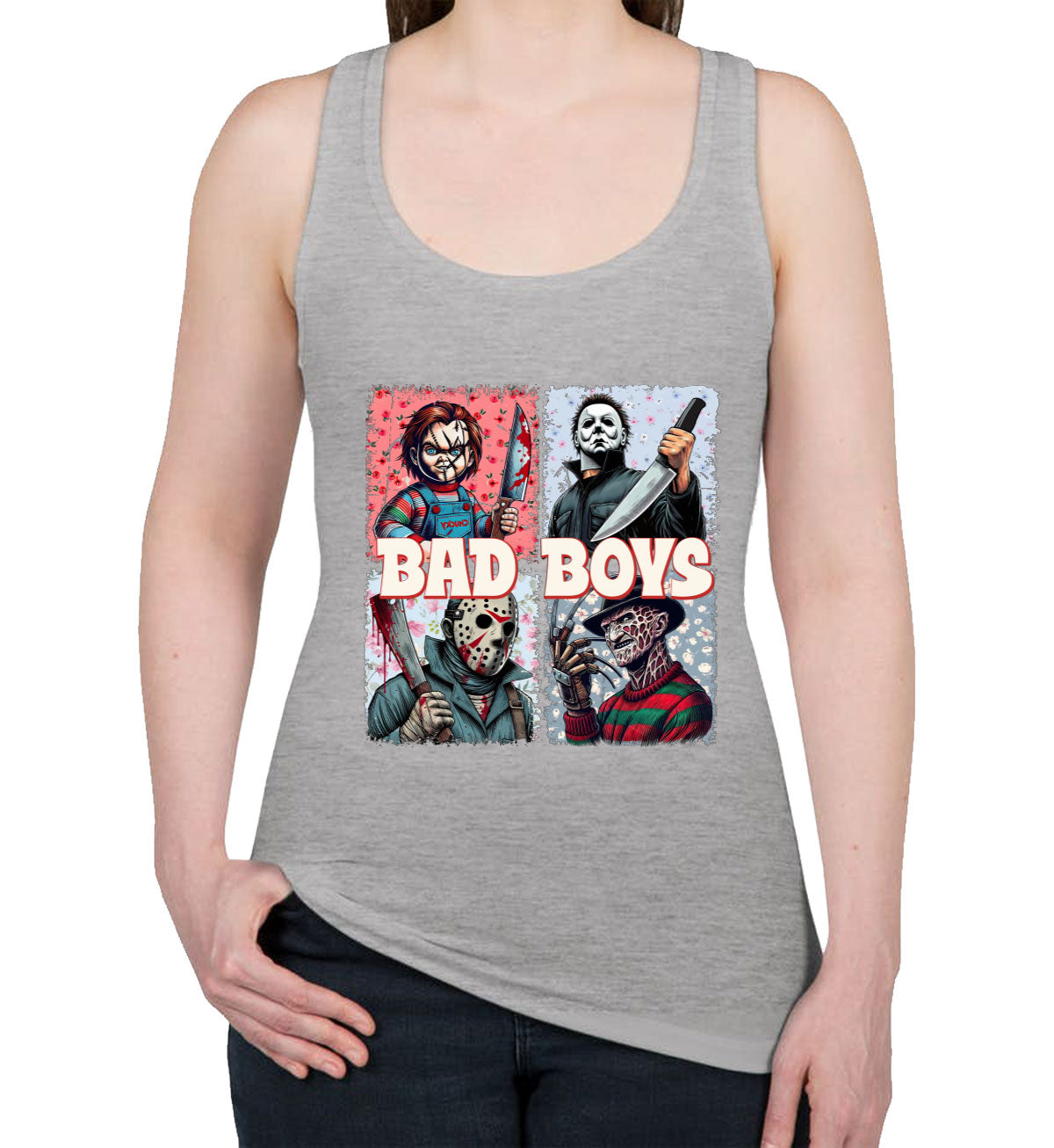 Bad Boys Halloween Women's Racerback Tank Top