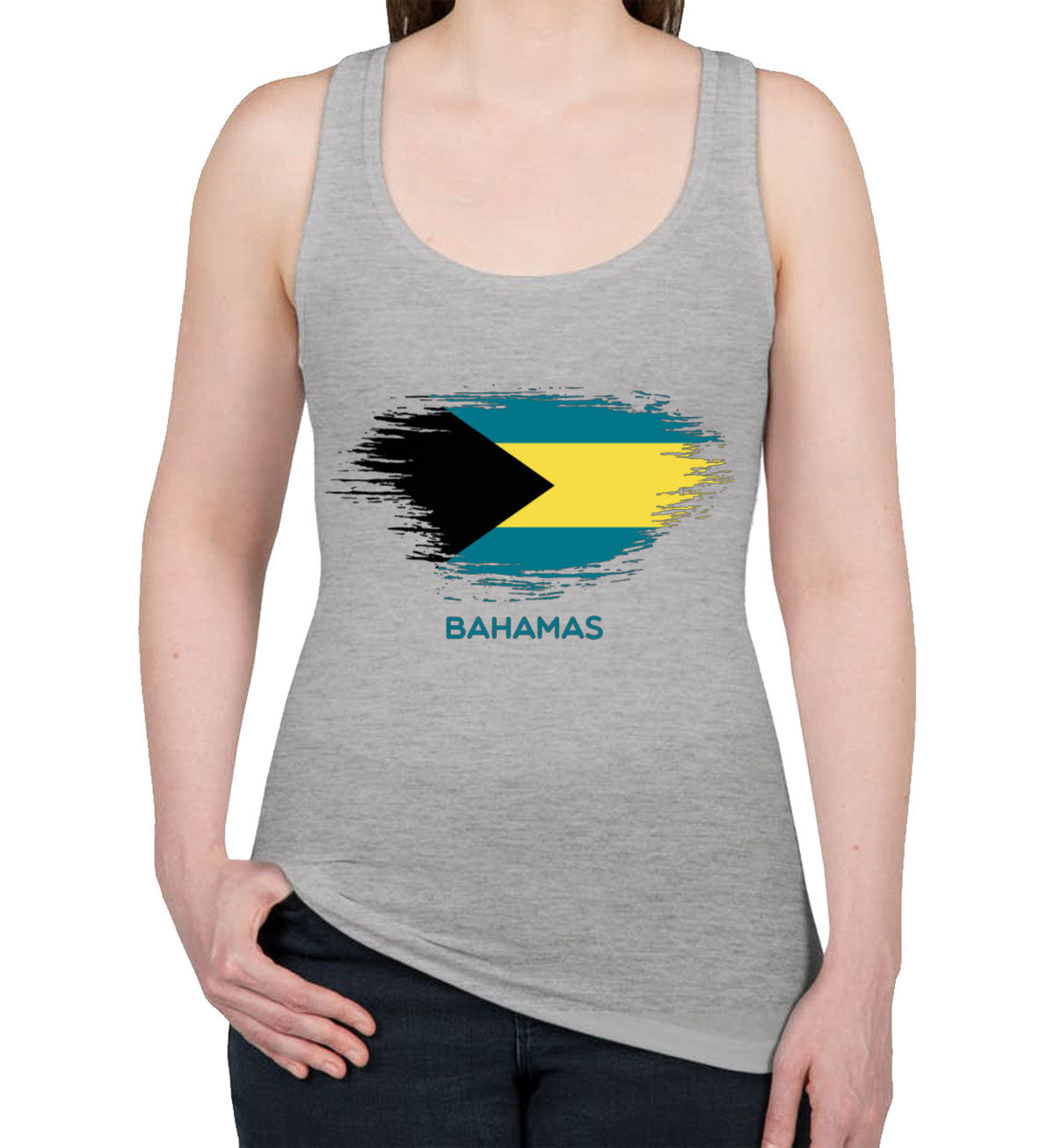 Bahamas Flag Women's Racerback Tank Top