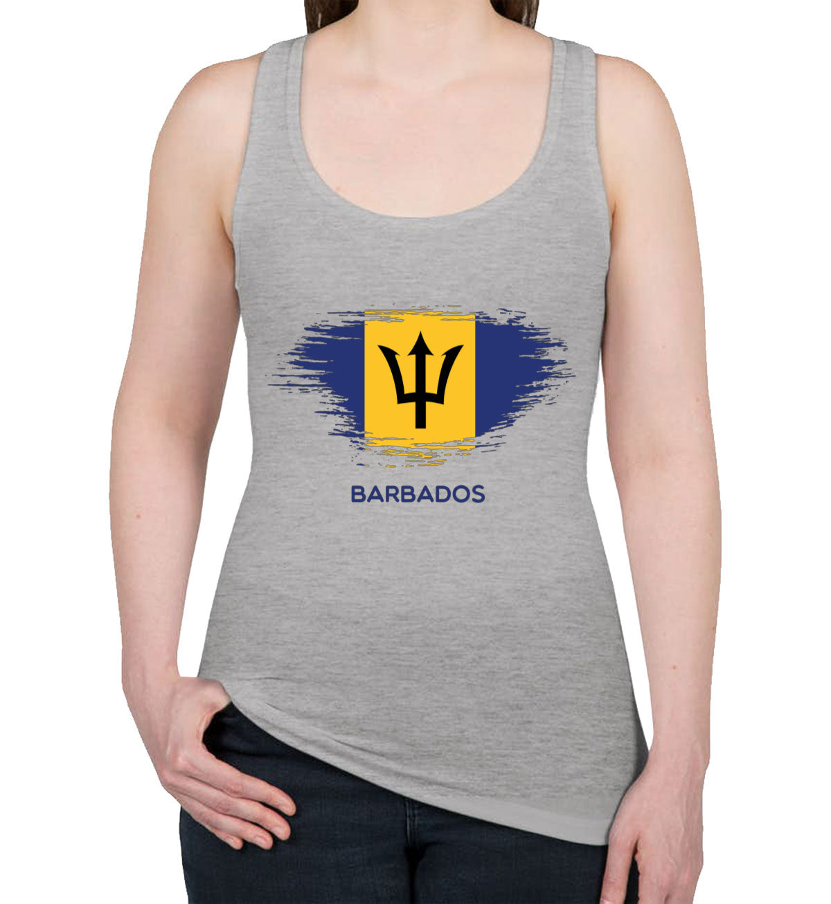 Barbados Flag Women's Racerback Tank Top