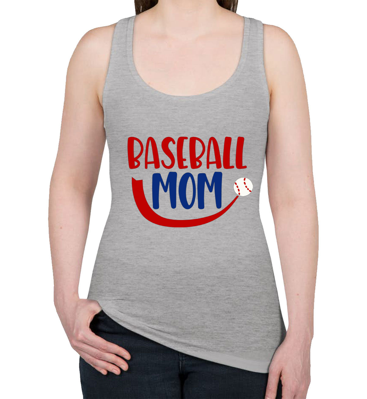 Baseball Mom Women's Racerback Tank Top