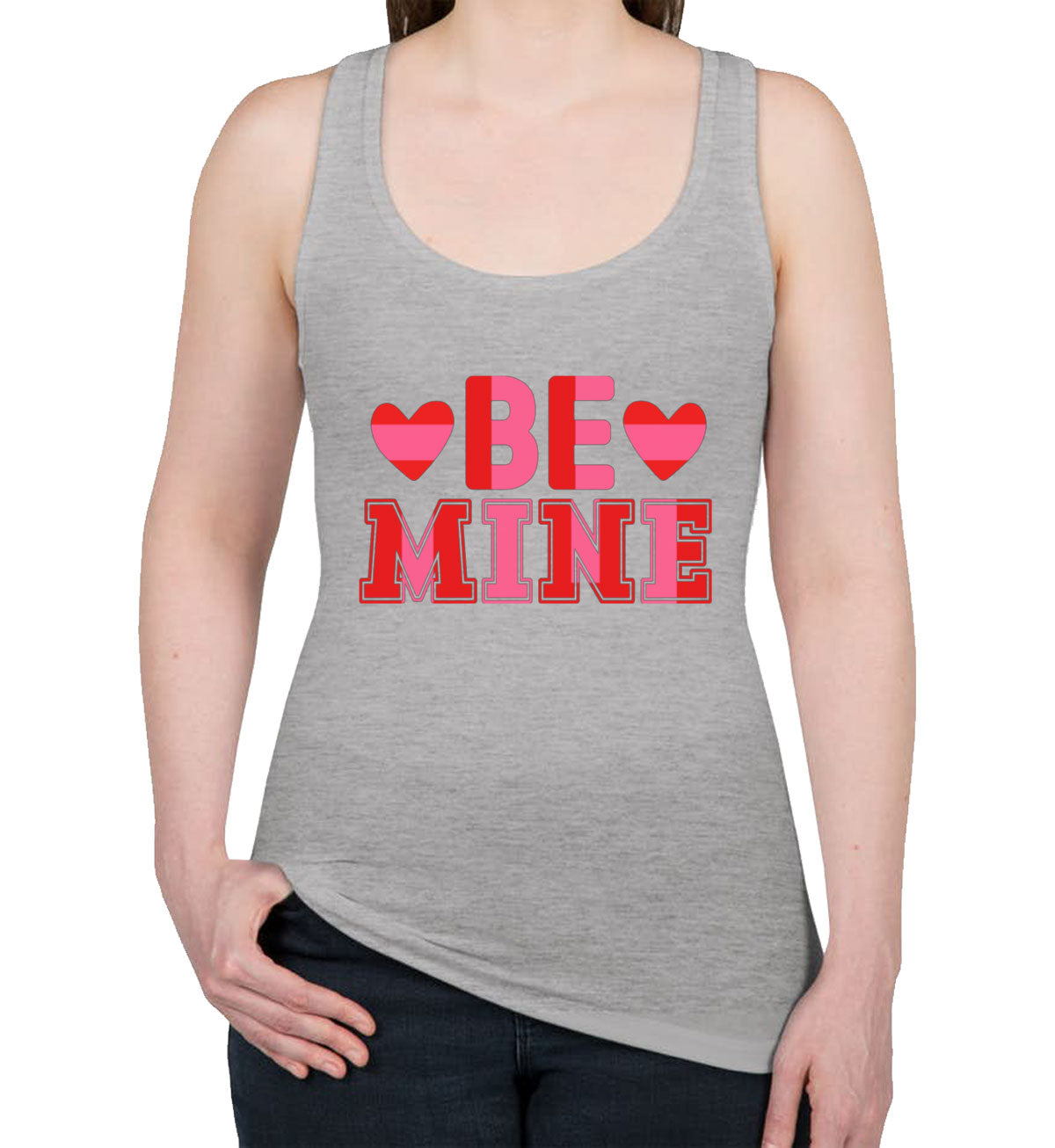 Be Mine Valentine's Day Women's Racerback Tank Top