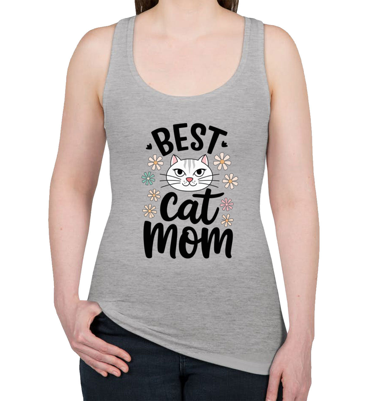 Best Cat Mom Women's Racerback Tank Top
