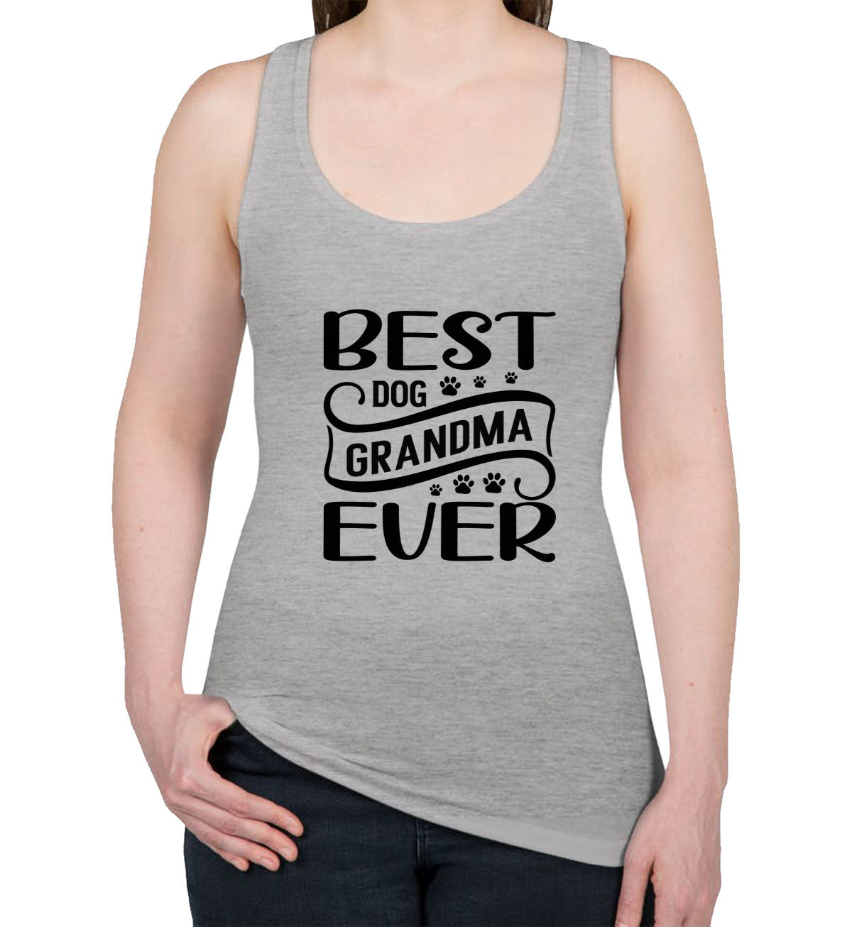 Best Dog Grandma Ever Women's Racerback Tank Top