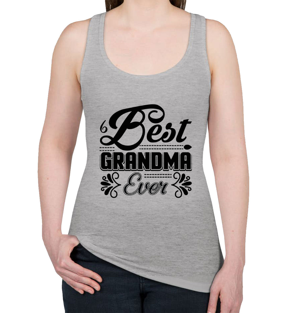 Best Grandma Ever Mother's Day Women's Racerback Tank Top