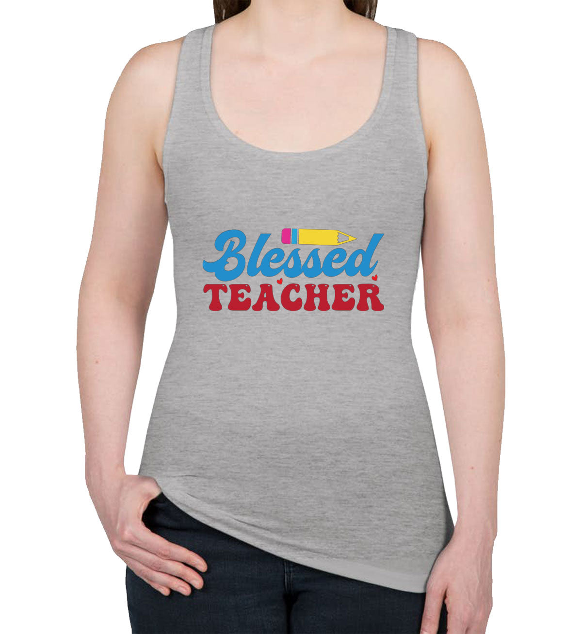 Blessed Teacher Women's Racerback Tank Top