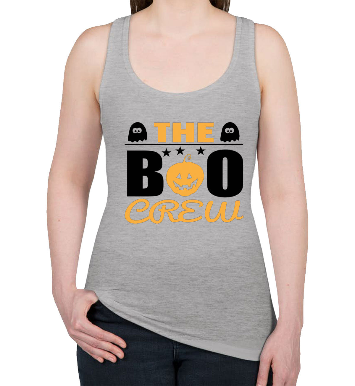 The Boo Crew Halloween Women's Racerback Tank Top