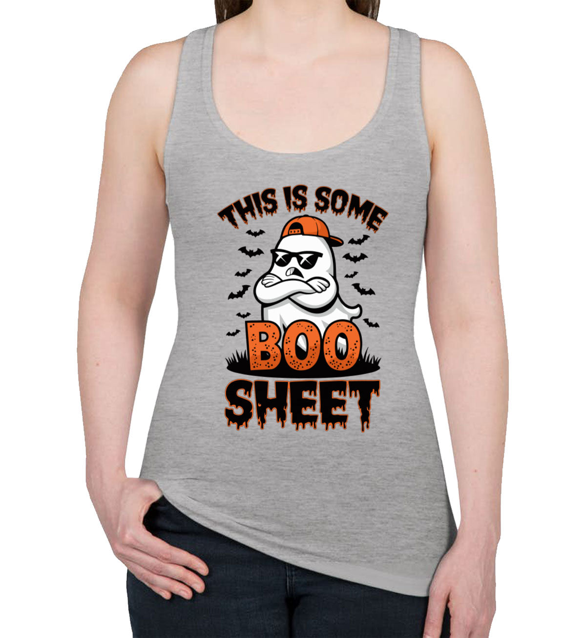 This Is Some Boo Sheet Halloween Women's Racerback Tank Top