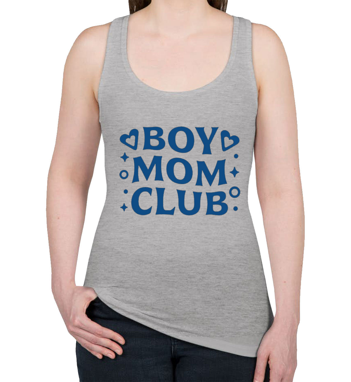 Boy Mom Club Mother's Day Women's Racerback Tank Top